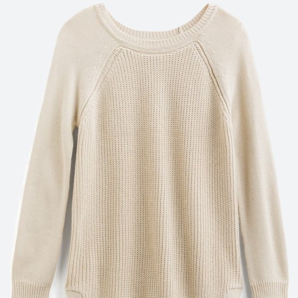 rowca side button cotton blend pullover